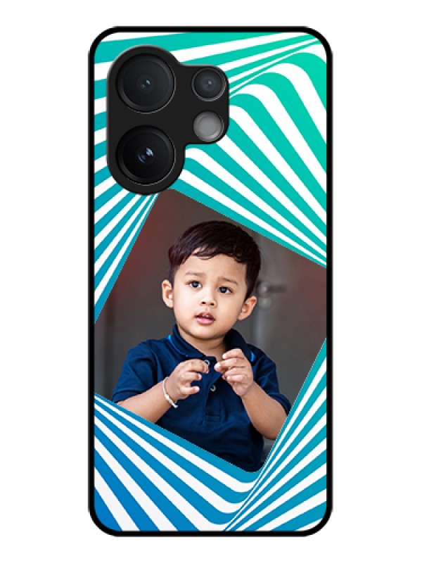 Custom Vivo V60 5G Custom Glass Phone Case - Abstract Spiral Design