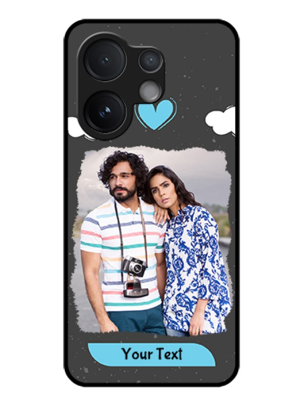 Custom Vivo V60 5G Custom Glass Phone Case - Splashes With Love Doodles Design