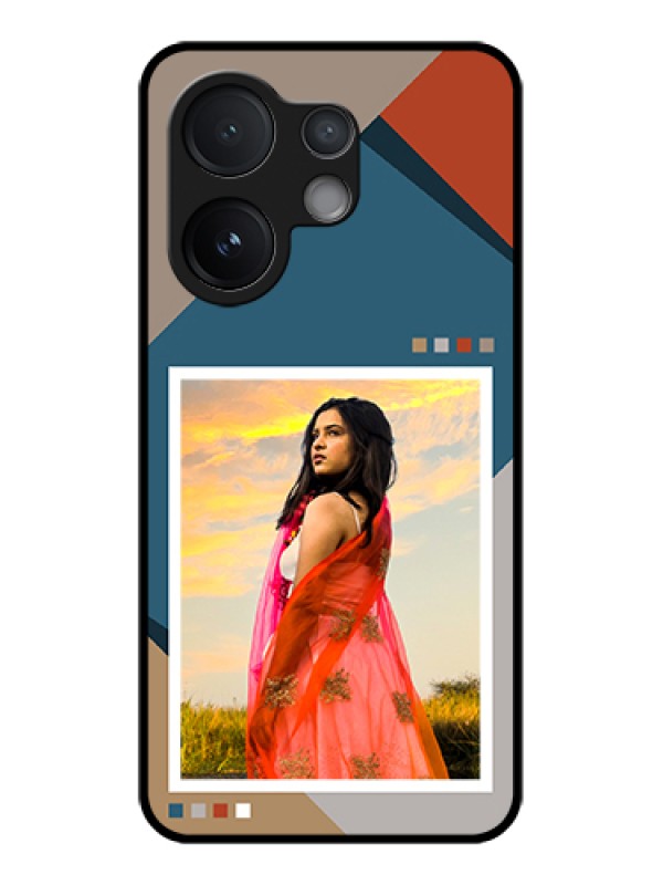Custom Vivo V60 5G Custom Glass Phone Case - Retro Color Pallet Design