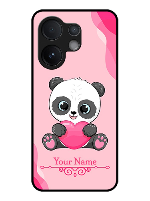 Custom Vivo V60 5G Custom Glass Phone Case - Cute Panda Design