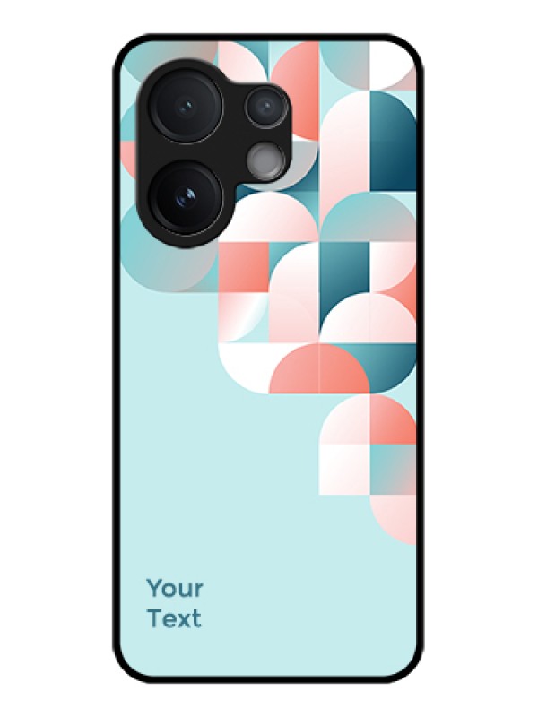 Custom Vivo V60 5G Custom Glass Phone Case - Stylish Semi - Circle Pattern Design