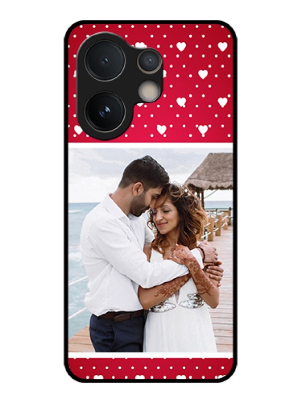 Custom Vivo V60e 5G Custom Glass Phone Case - Hearts Mobile Case Design