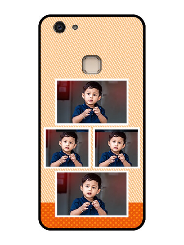 Custom Vivo V7 Plus Custom Glass Phone Case - Bulk Photos Upload Design