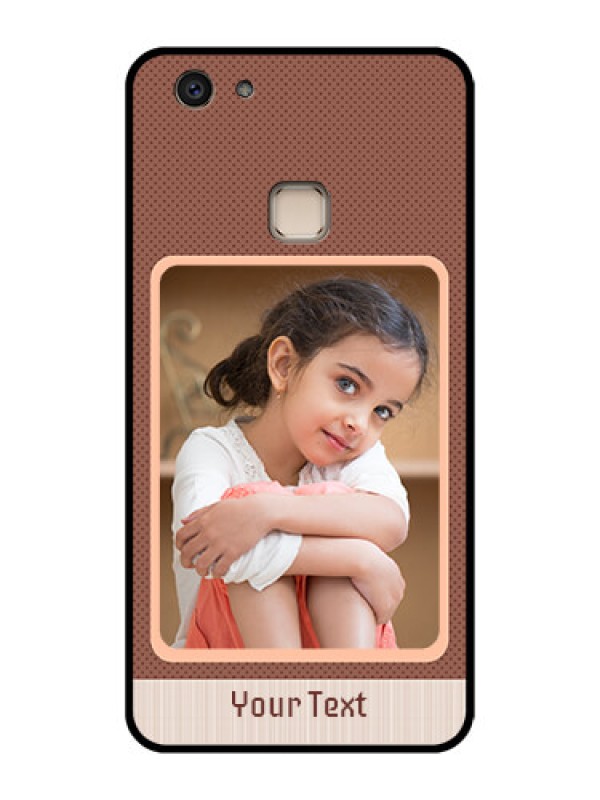 Custom Vivo V7 Plus Custom Glass Phone Case - Simple Pic Upload Design