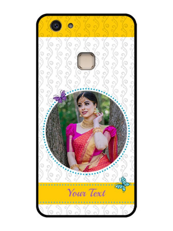 Custom Vivo V7 Plus Custom Glass Phone Case - Girls Premium Case Design