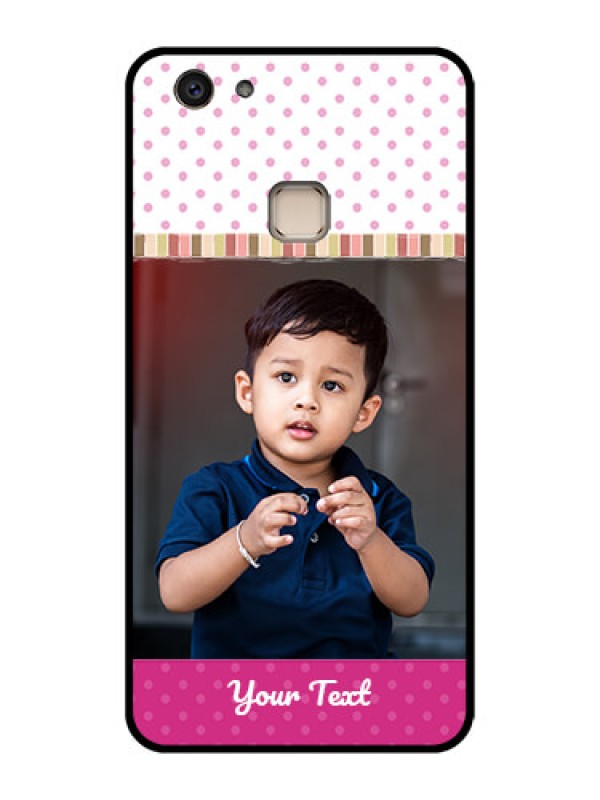 Custom Vivo V7 Plus Custom Glass Phone Case - Cute Girls Cover Design