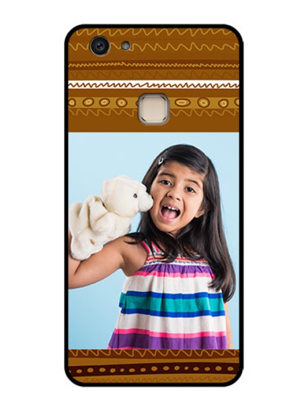 Custom Vivo V7 Plus Custom Glass Phone Case - Friends Picture Upload Design