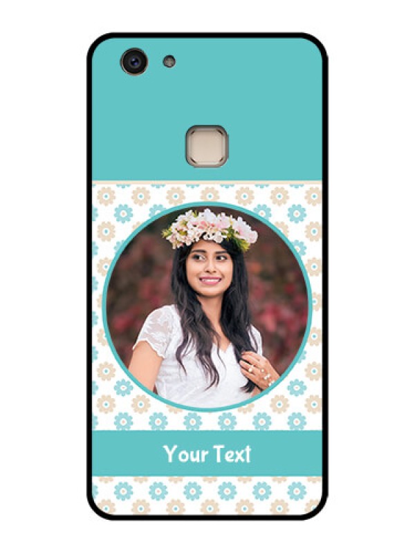 Custom Vivo V7 Plus Custom Glass Phone Case - Beautiful Flowers Design