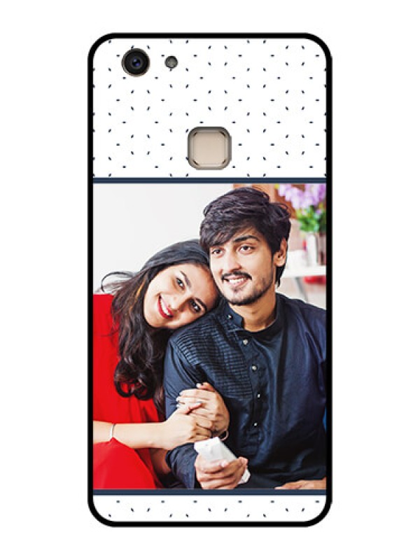 Custom Vivo V7 Plus Custom Glass Phone Case - Premium Dot Design