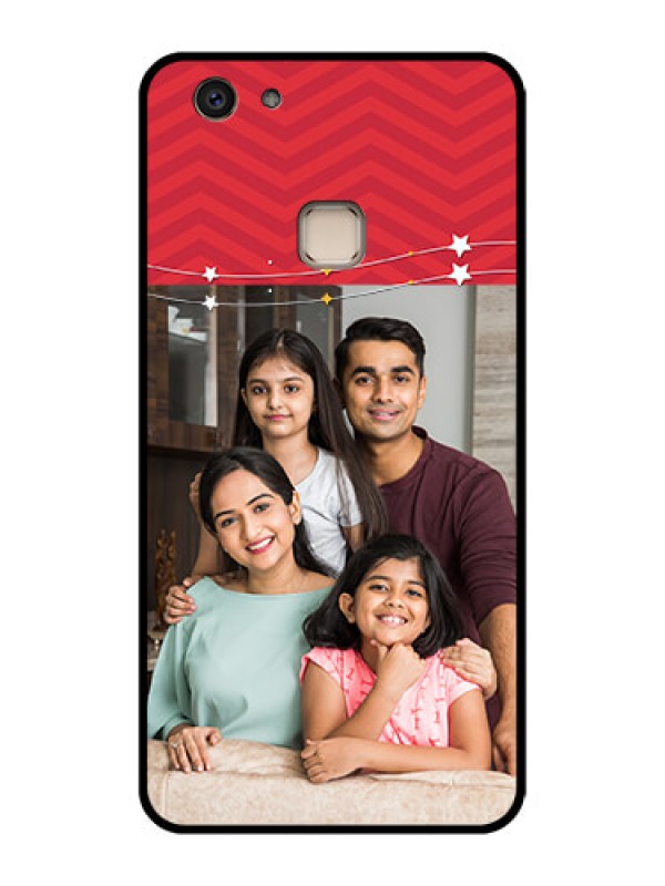 Custom Vivo V7 Plus Custom Glass Phone Case - Happy Family Design