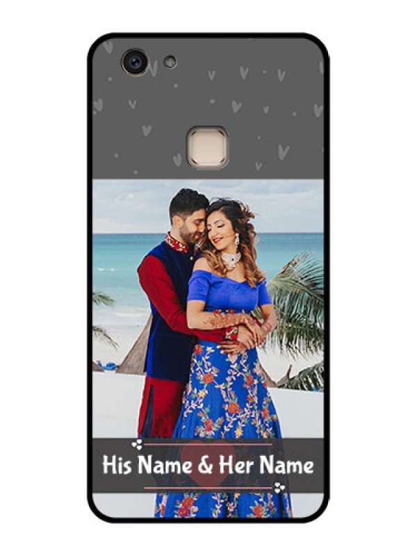 Custom Vivo V7 Plus Custom Glass Phone Case - Buy Love Design With Photo Online
