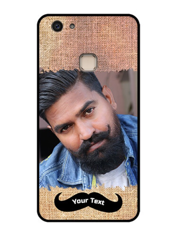 Custom Vivo V7 Plus Custom Glass Phone Case - With Texture Design