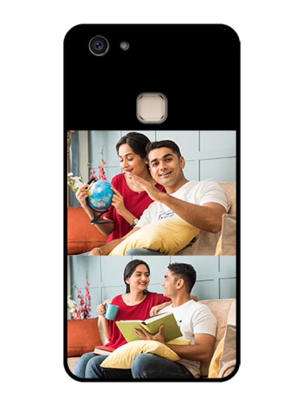 Custom Vivo V7 Plus Custom Glass Phone Case - 2 Images Design