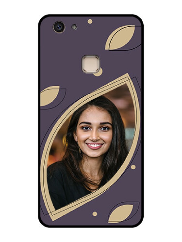 Custom Vivo V7 Plus Custom Glass Phone Case - Falling Leaf Design