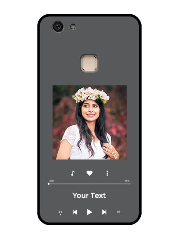 Custom Vivo V7 Plus Custom Glass Phone Case - Play The Music Design