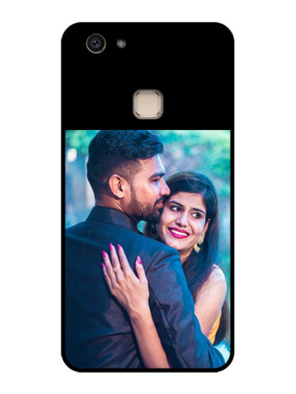 Custom Vivo V7 Plus Custom Glass Phone Case - Upload Full Picture With Custom Color Design