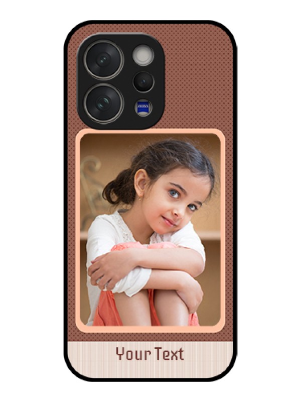 Custom Vivo V70 5G Custom Glass Phone Case - Simple Pic Upload Design
