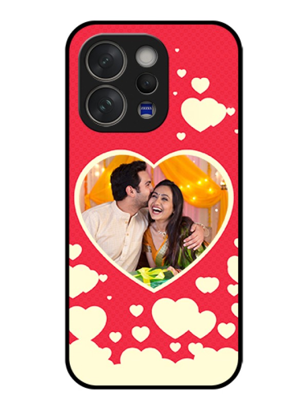 Custom Vivo V70 5G Custom Glass Phone Case - Love Symbols Phone Cover Design