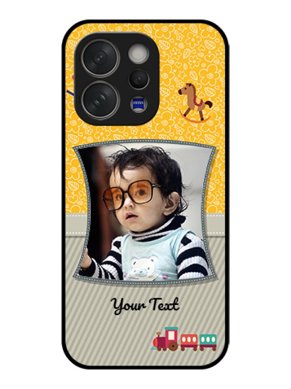 Custom Vivo V70 5G Custom Glass Phone Case - Baby Picture Upload Design