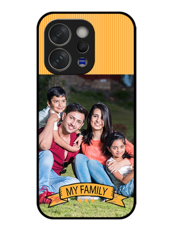 Custom Vivo V70 5G Custom Glass Phone Case - My Family Design