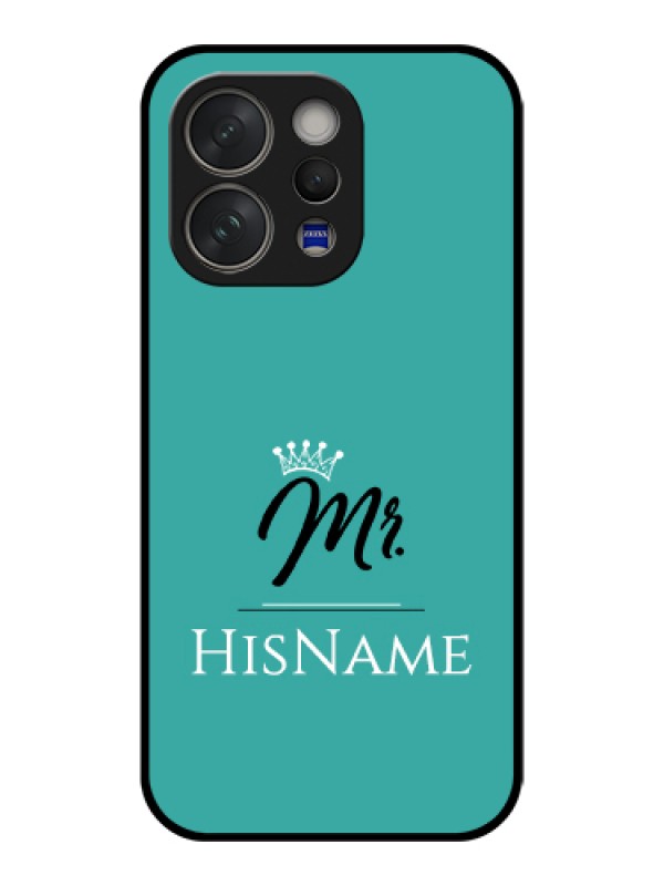 Custom Vivo V70 5G Custom Glass Phone Case - Mr With Name Design