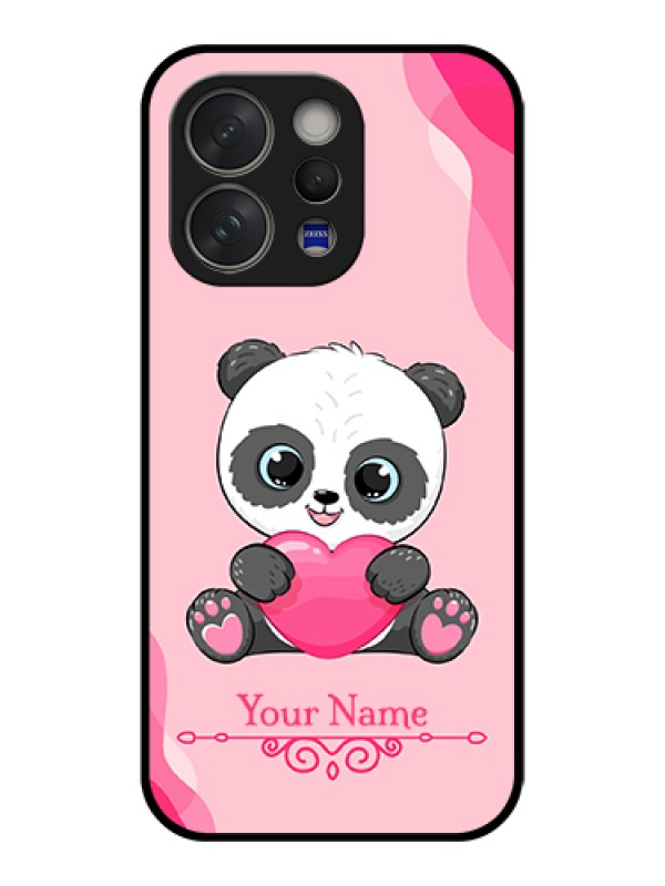 Custom Vivo V70 5G Custom Glass Phone Case - Cute Panda Design