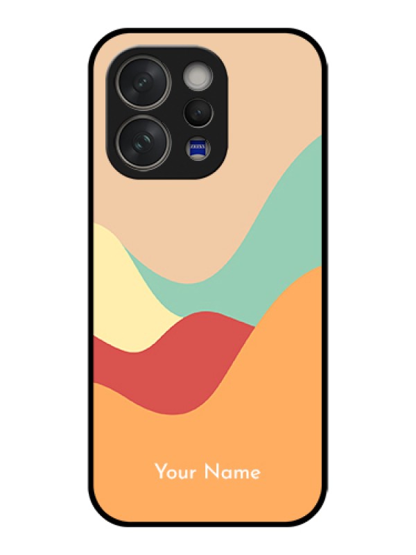 Custom Vivo V70 5G Custom Glass Phone Case - Ocean Waves Multi - Colour Design