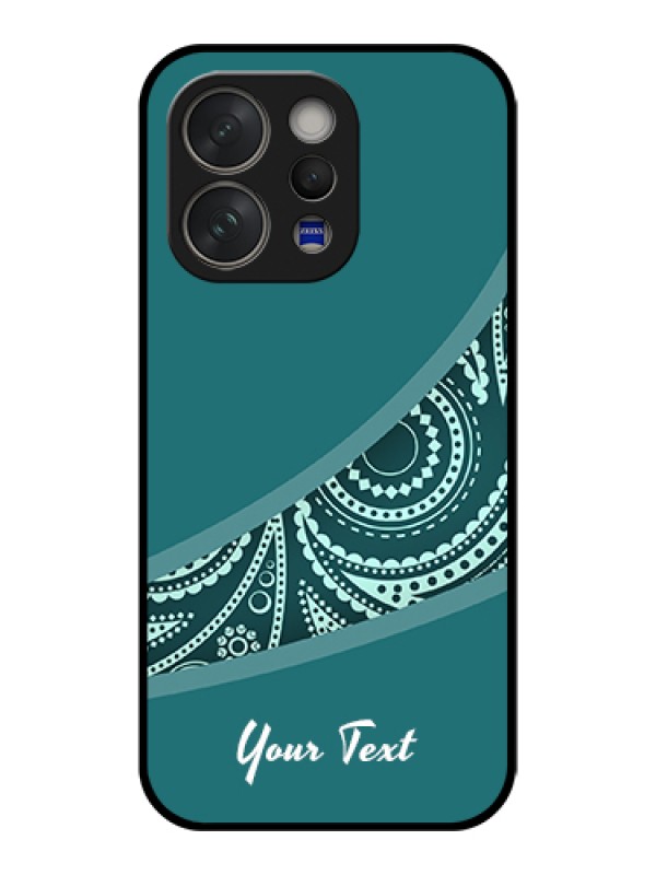 Custom Vivo V70 5G Custom Glass Phone Case - Semi Visible Floral Design