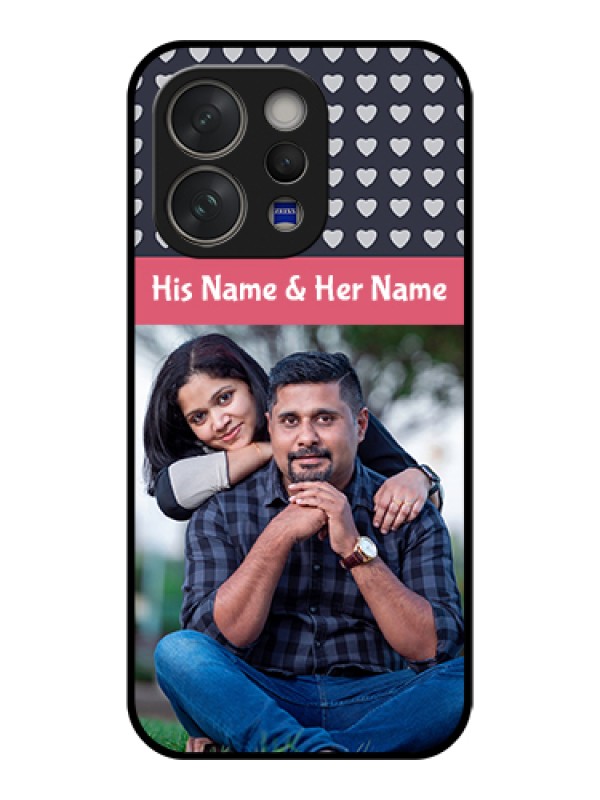 Custom Vivo V70 Elite 5G Custom Glass Phone Case - Love Symbols Design