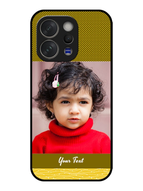 Custom Vivo V70 Elite 5G Custom Glass Phone Case - Simple Green Color Design