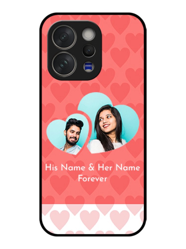 Custom Vivo V70 Elite 5G Custom Glass Phone Case - Couple Pic Upload Design