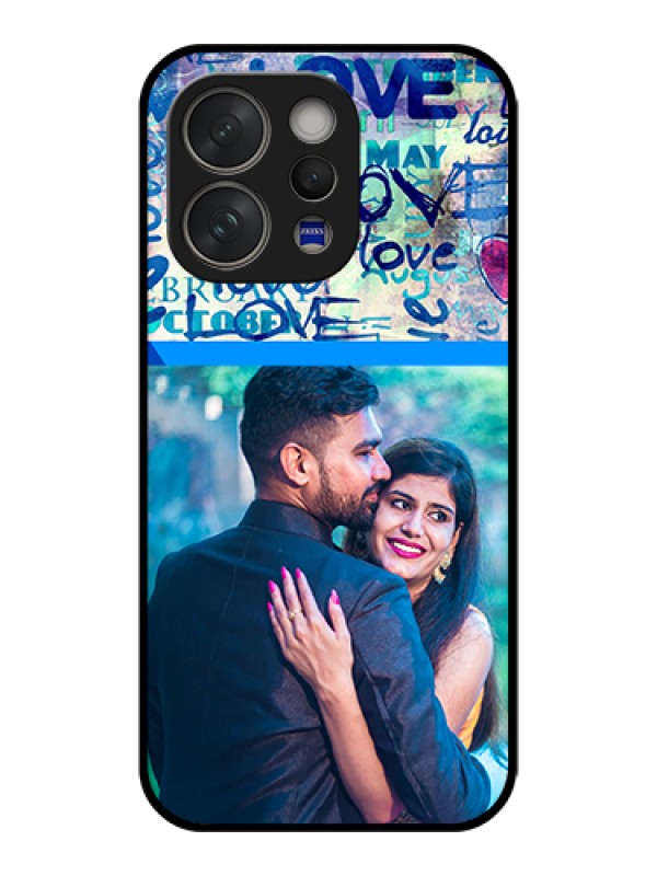 Custom Vivo V70 Elite 5G Custom Glass Phone Case - Colorful Love Design