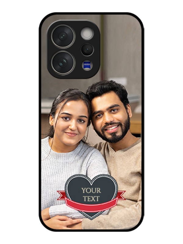 Custom Vivo V70 Elite 5G Custom Glass Phone Case - Just Married Couple Design