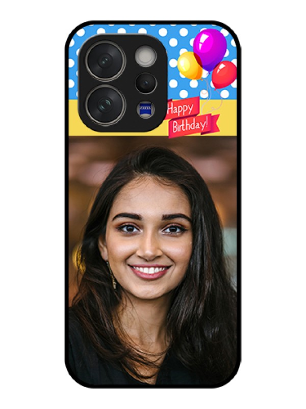 Custom Vivo V70 Elite 5G Custom Glass Phone Case - Happy Birthday Design