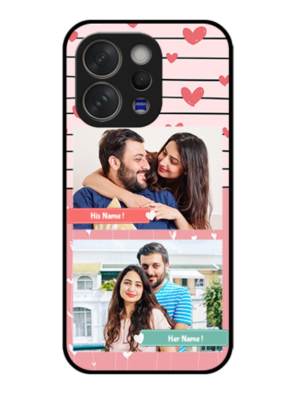 Custom Vivo V70 Elite 5G Custom Glass Phone Case - Photo With Heart Design