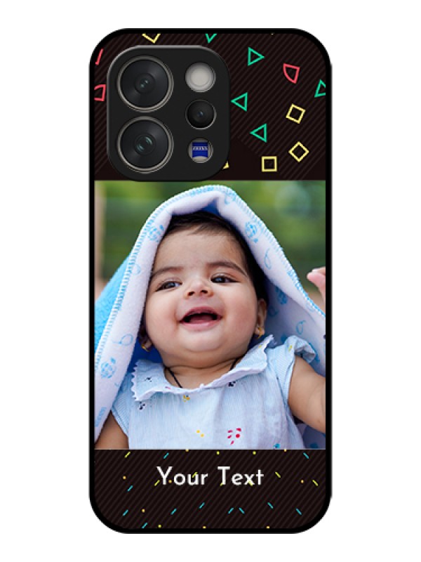 Custom Vivo V70 Elite 5G Custom Glass Phone Case - With Confetti Birthday Design