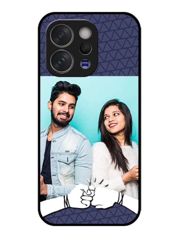 Custom Vivo V70 Elite 5G Custom Glass Phone Case - With Best Friends Design