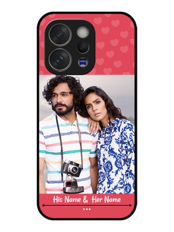 Custom Vivo V70 Elite 5G Custom Glass Phone Case - Simple Love Design