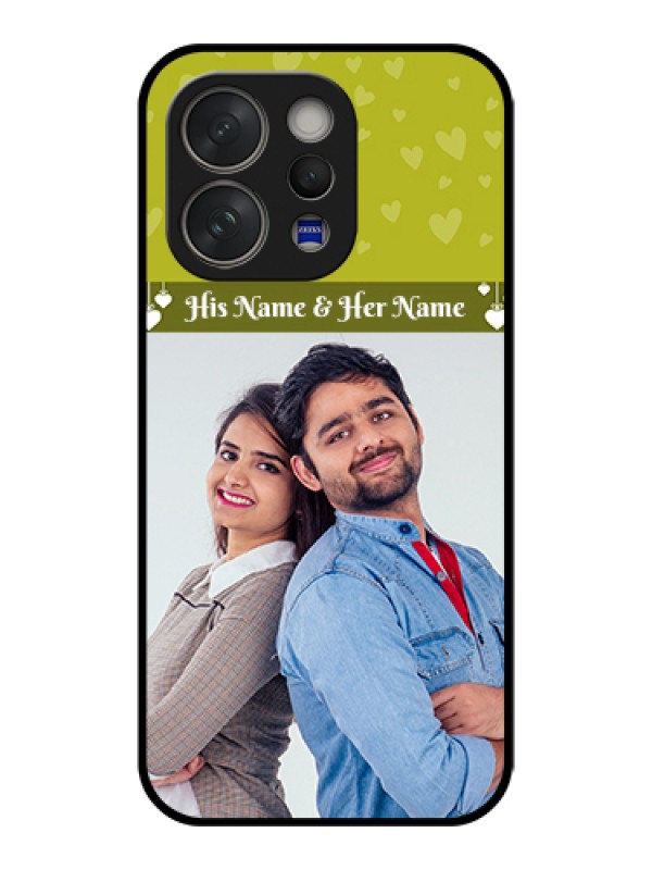 Custom Vivo V70 Elite 5G Custom Glass Phone Case - You & Me Heart Design