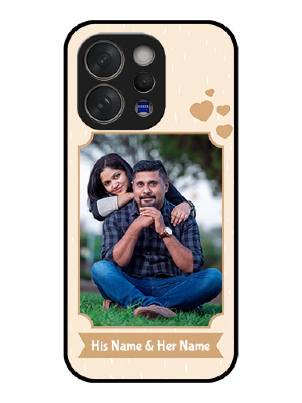 Custom Vivo V70 Elite 5G Custom Glass Phone Case - With Confetti Love Design