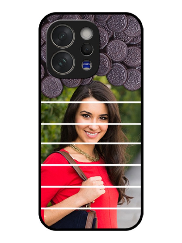 Custom Vivo V70 Elite 5G Custom Glass Phone Case - With Oreo Biscuit Design