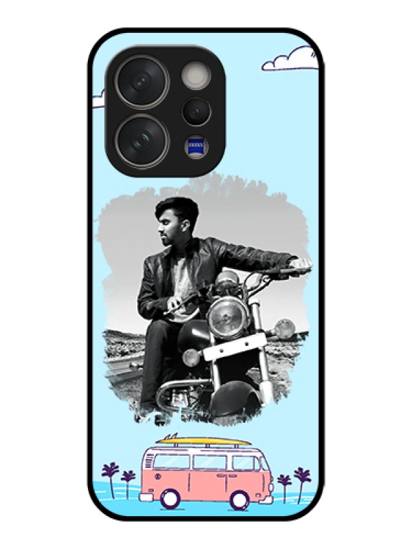 Custom Vivo V70 Elite 5G Custom Glass Phone Case - Travel & Adventure Design