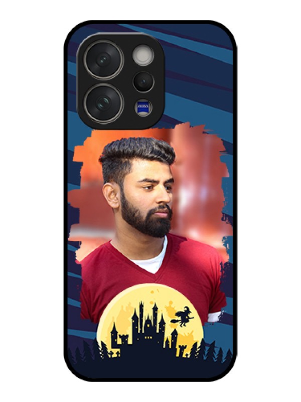 Custom Vivo V70 Elite 5G Custom Glass Phone Case - Halloween Witch Design