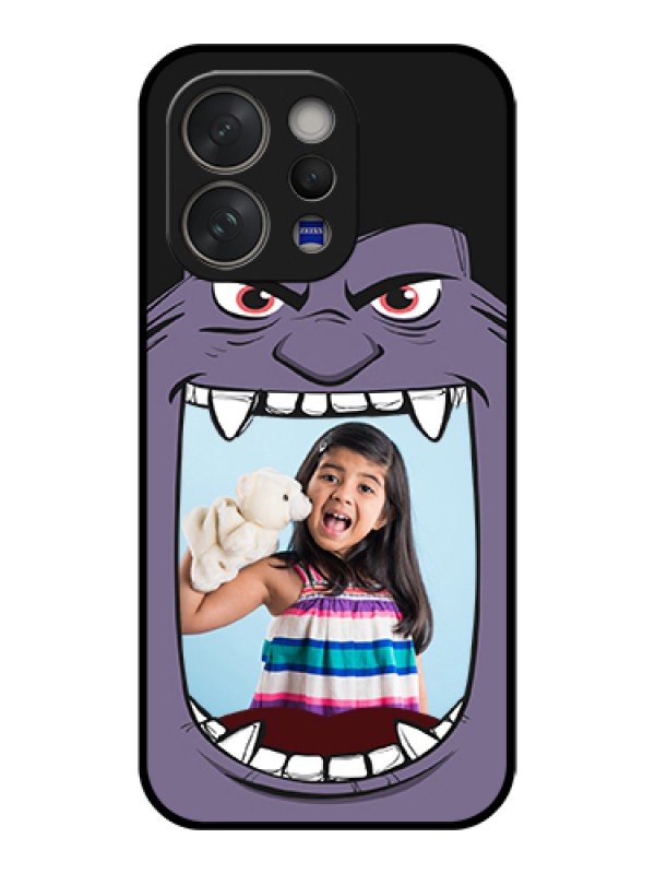 Custom Vivo V70 Elite 5G Custom Glass Phone Case - Angry Monster Design