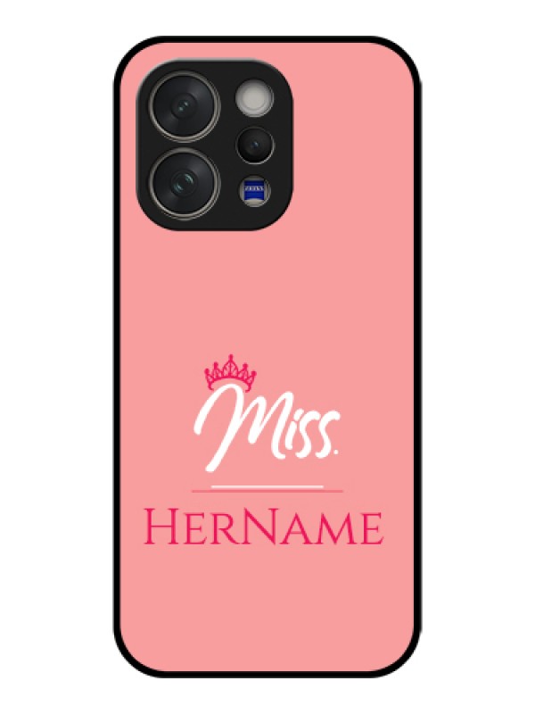 Custom Vivo V70 Elite 5G Custom Glass Phone Case - Mrs With Name Design