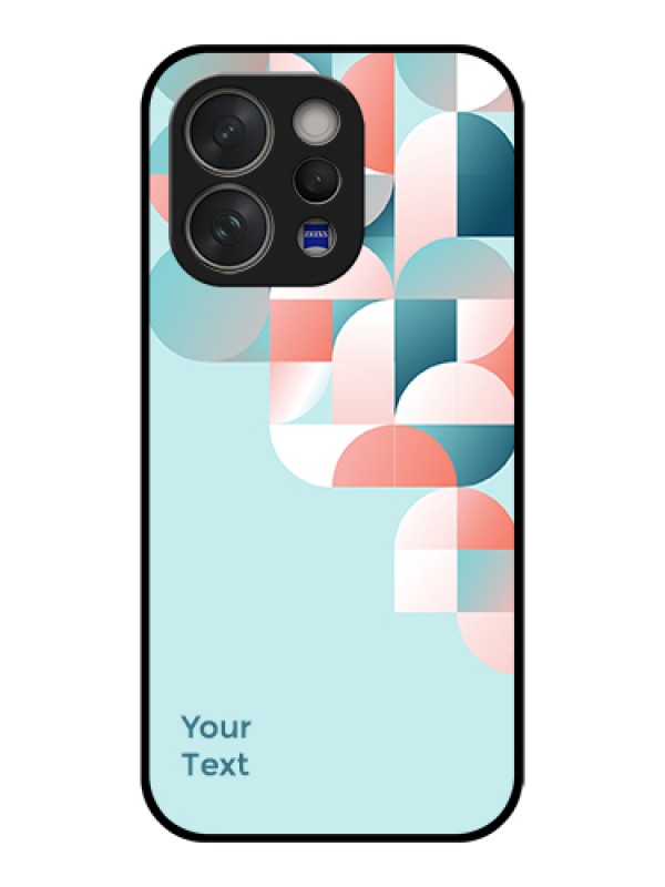 Custom Vivo V70 Elite 5G Custom Glass Phone Case - Stylish Semi - Circle Pattern Design
