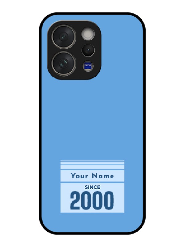 Custom Vivo V70 Elite 5G Custom Glass Phone Case - Custom Year Of Birth Design