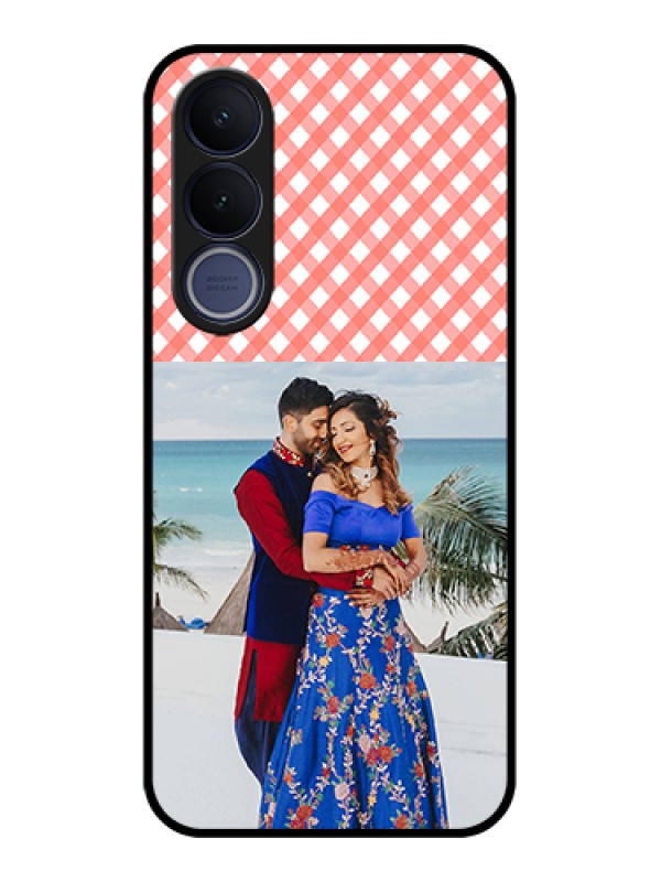 Custom Vivo V70 FE 5G Custom Glass Phone Case - Pink Pattern Design