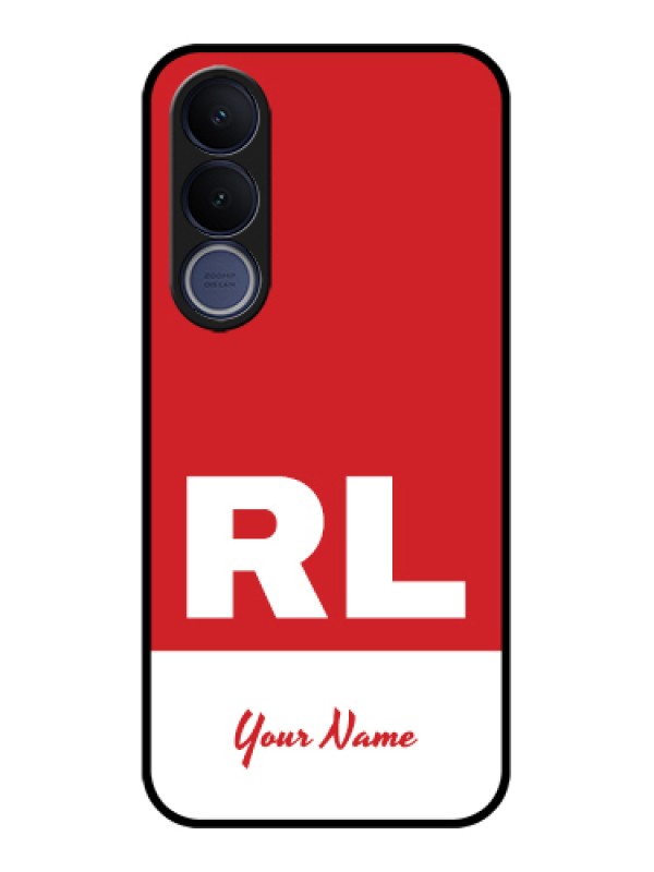 Custom Vivo V70 FE 5G Custom Glass Phone Case - Dual Tone Custom Text Design