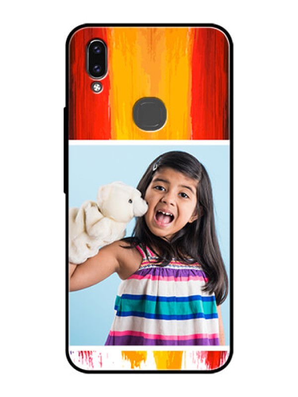 Custom Vivo V9 Pro Personalized Glass Phone Case  - Multi Color Design